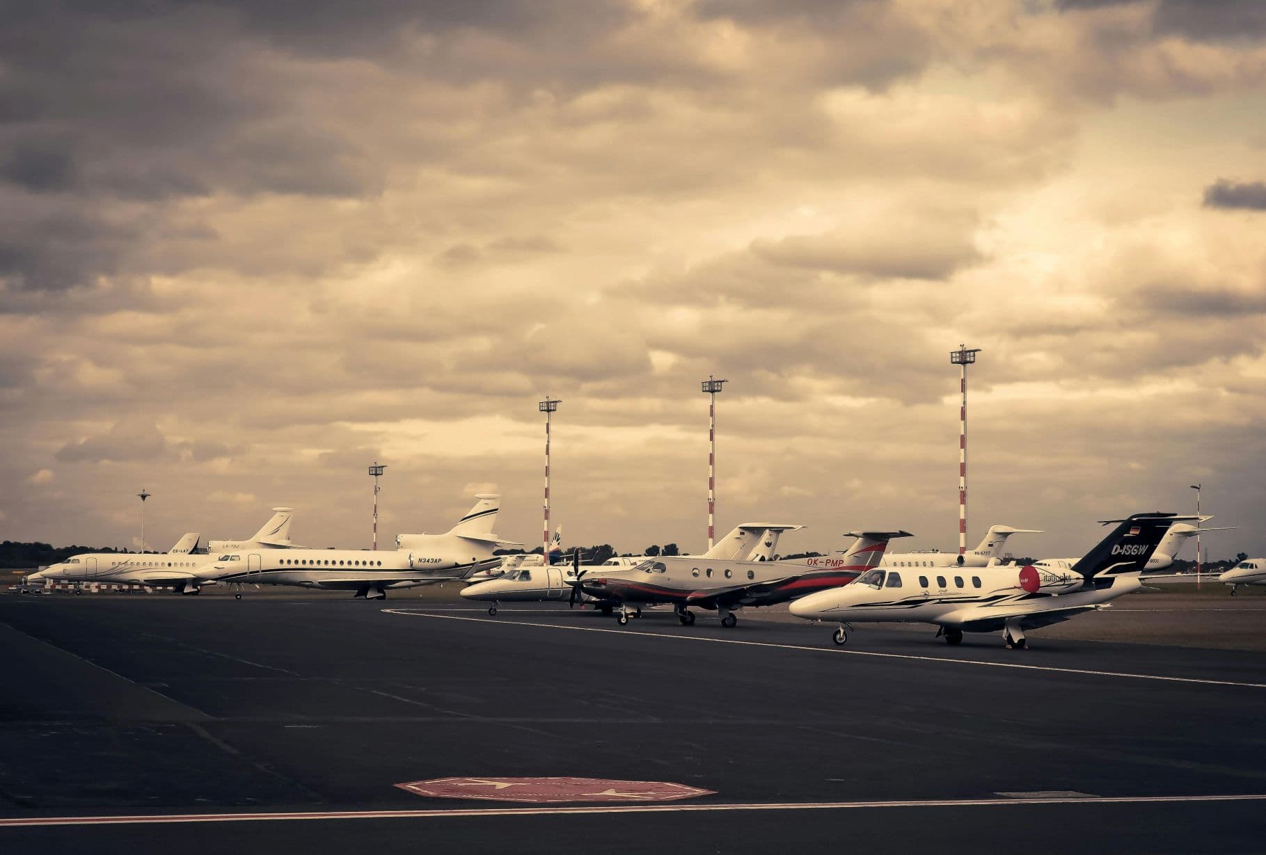 Private jet in Teterboro