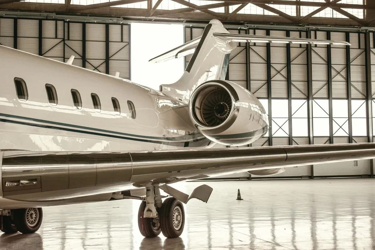 Book a private jet online — illustration