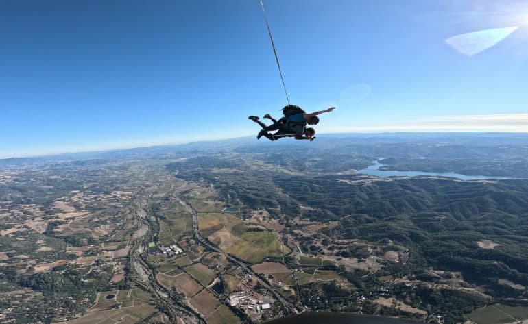 Tandem skydiving near San Francisco - vue 4