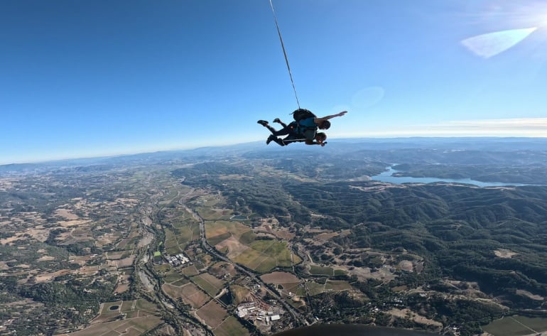 Tandem skydiving near San Francisco - vue 4