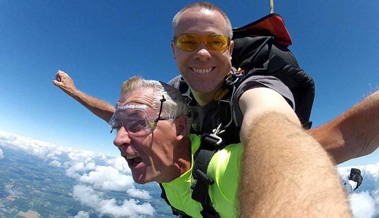 Tandem skydiving near Detroit - vue 4