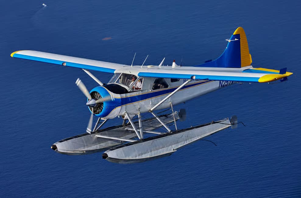 Seaplane flight over Miami Seaplane flight over Miami