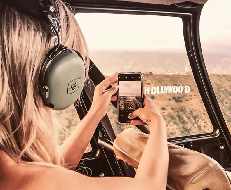 Helicopter flight in Los Angeles over Beverly Hills and Hollywood - vue 4