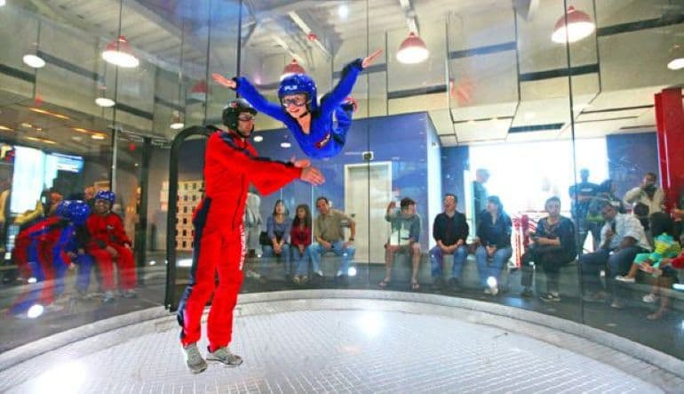 Indoor skydiving simulator in Rosemont near Chicago Indoor skydiving simulator in Rosemont near Chicago