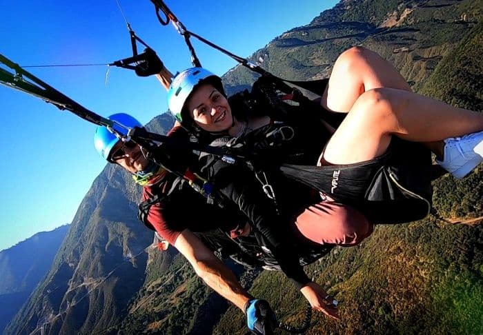 Tandem paragliding flight in San Bernardino, California - vue 3