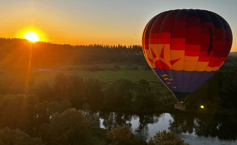 Sunrise hot air balloon ride in Seattle - vue 1