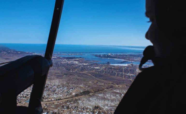 Introductory helicopter flight in Duluth, Minnesota - vue 4