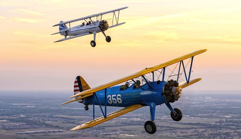 Aerobatic Flight in a Biplane Near Washington - vue 2