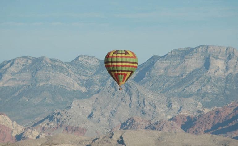 Private hot air balloon flight departing from Las Vegas - Sunrise flight - vue 1