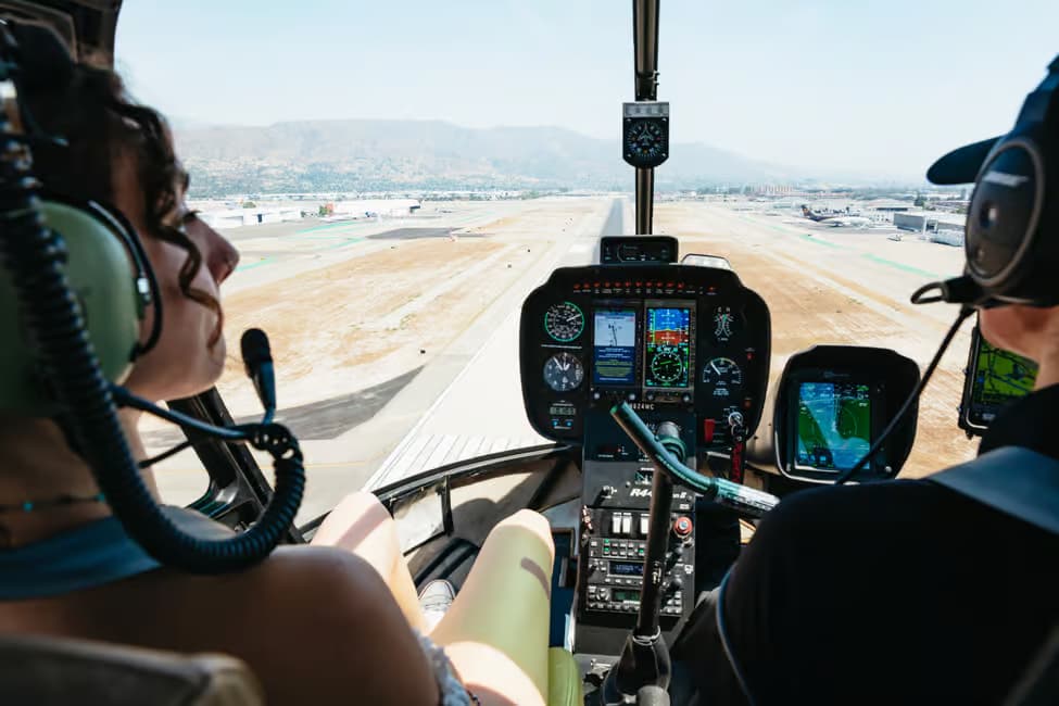 Helicopter flight in Los Angeles over Beverly Hills and Hollywood - vue 2