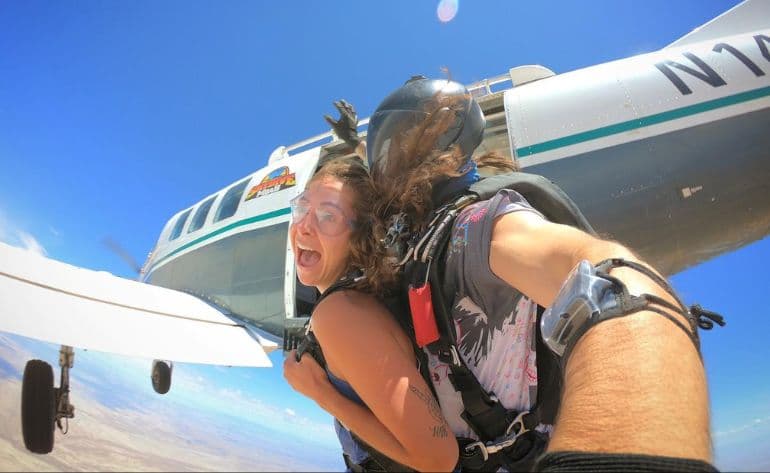 Tandem skydiving in Moab, Utah - vue 2