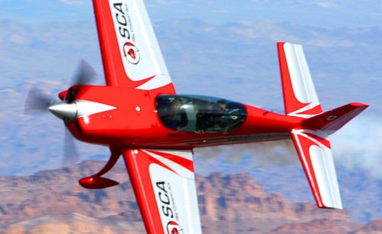 Introductory aerobatic flight with hands-on piloting in Las Vegas Introductory aerobatic flight with hands-on piloting in Las Vegas