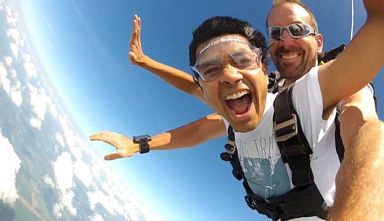 Tandem skydiving near Detroit - vue 2
