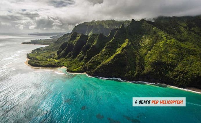 Kauai helicopter tour - Jurassic Park-style landing scenery - vue 4