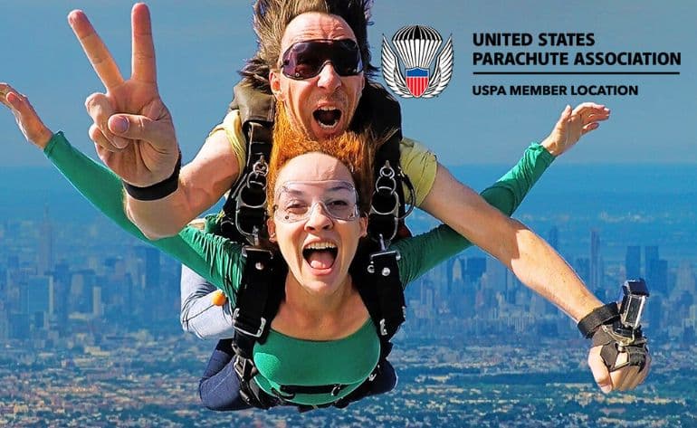 Tandem skydiving near New York - vue 4