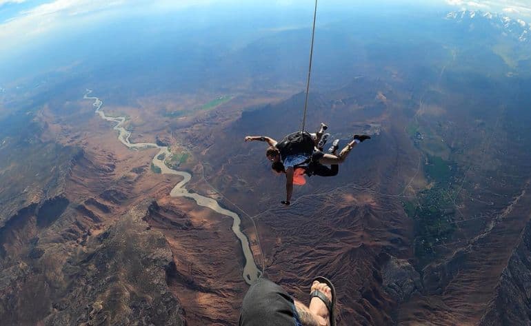 Tandem skydiving in Moab, Utah - vue 3