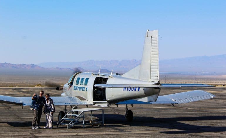 Tandem skydiving in Las Vegas - vue 3