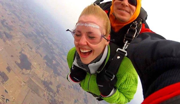 Tandem skydiving in Harbor Springs - vue 1