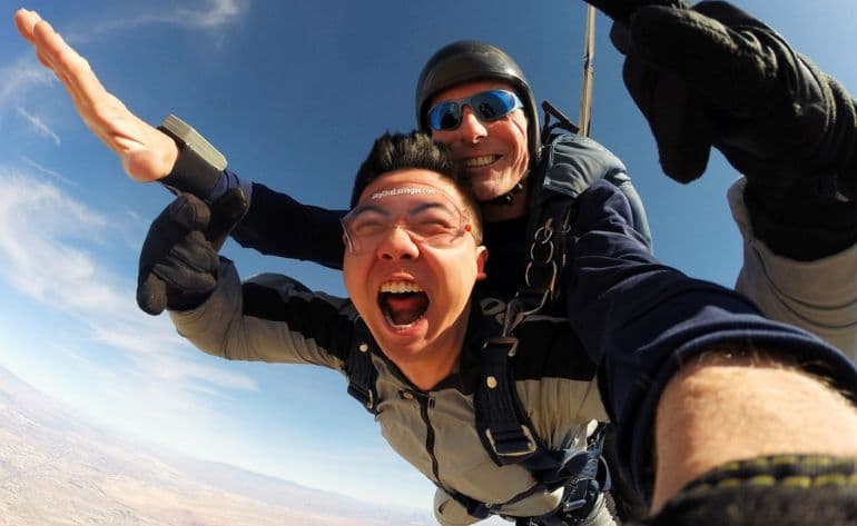 Tandem skydiving in Las Vegas - vue 2