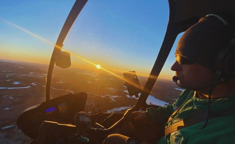 Introductory helicopter flight in Duluth, Minnesota - vue 1