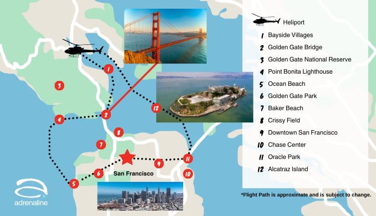 Private helicopter flight in San Francisco - vue 4