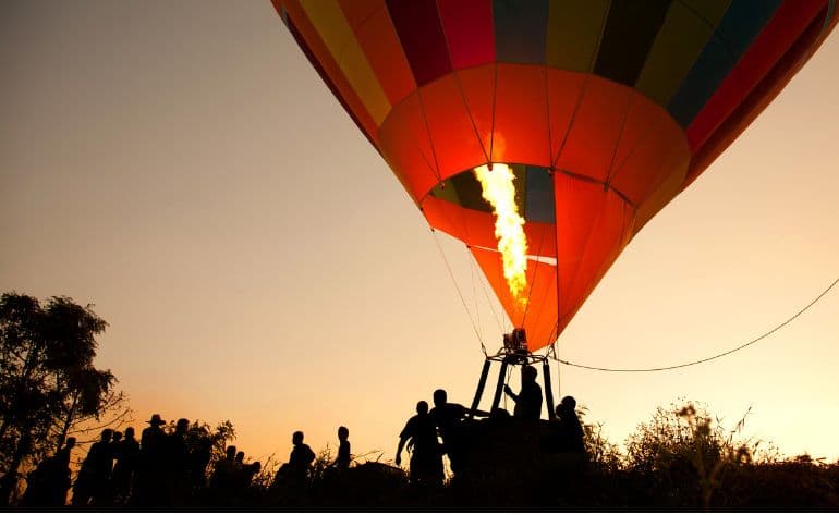 Hot air balloon flight in Las Vegas with breakfast - vue 2
