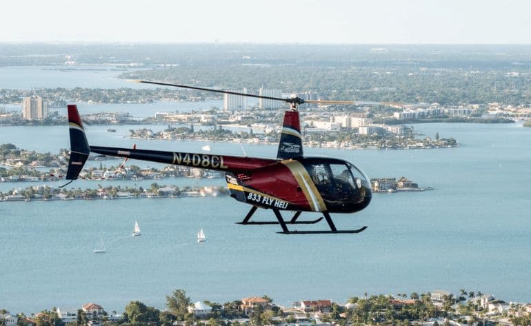 Private helicopter flight in St. Petersburg, Florida Private helicopter flight in St. Petersburg, Florida