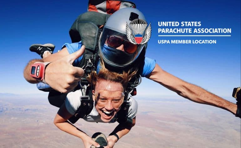 Tandem skydiving in Moab, Utah - vue 4