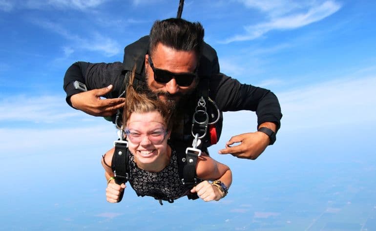 Tandem skydiving in Moab, Utah - vue 1