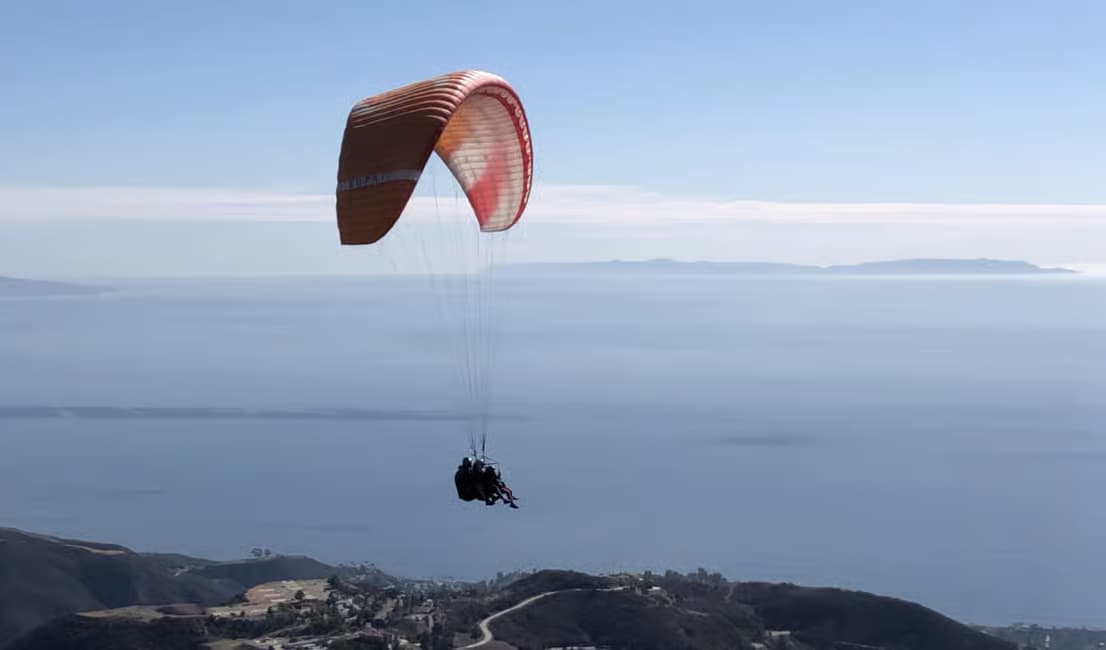 Paragliding in Malibu Paragliding in Malibu