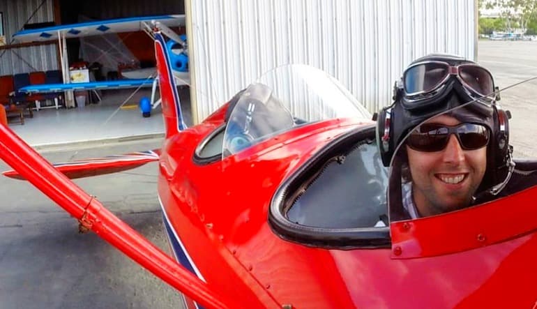 Introductory biplane flight in San Diego, California - vue 4