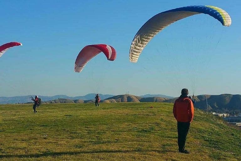 Tandem paragliding flight in San Bernardino, California - vue 4