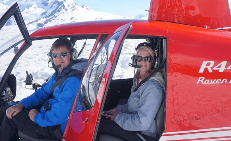 Helicopter flight near Anchorage with glacier landing - vue 2