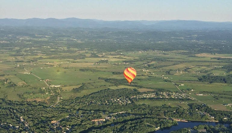 Hot Air Balloon Ride in Queensbury (NY) - vue 3