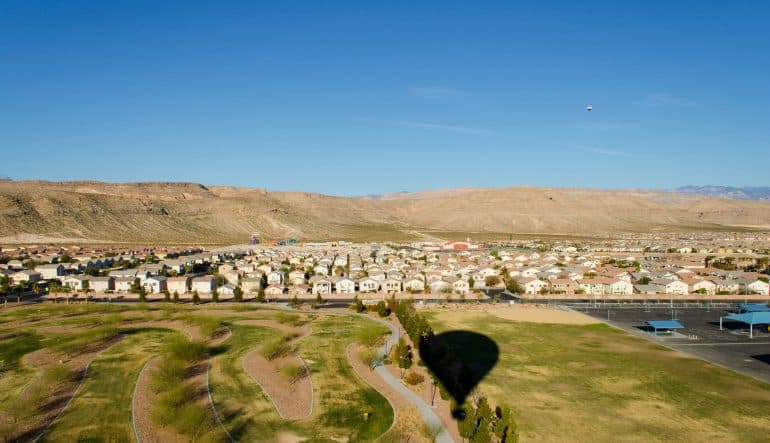 Private hot air balloon flight departing from Las Vegas - Sunrise flight - vue 4
