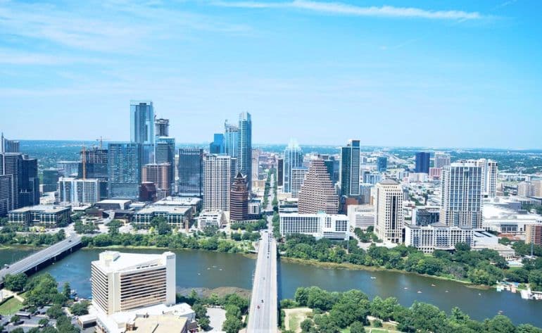 Private helicopter flight in Austin, Texas - vue 1