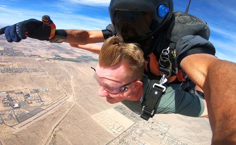 Tandem Skydiving near Phoenix, Arizona - vue 2