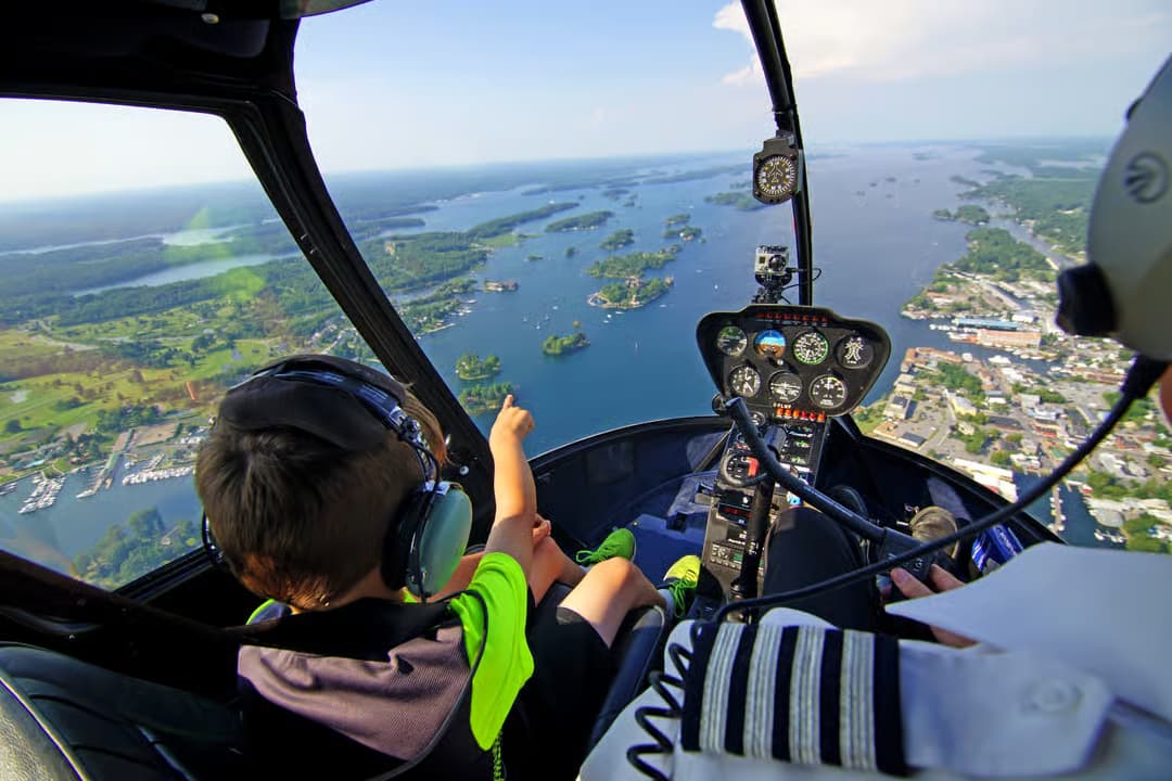 Helicopter tour in the 1000 Islands in Ontario - vue 2