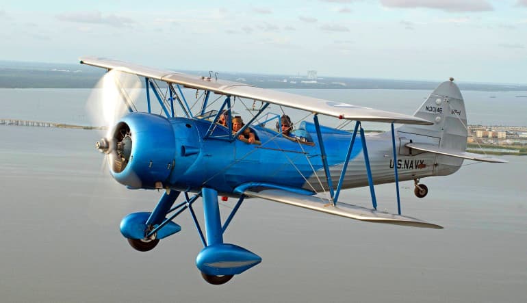 Introductory biplane flight in Cocoa Beach, Florida - vue 2