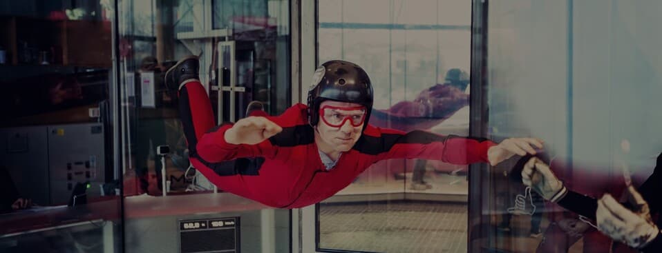 Indoor skydiving